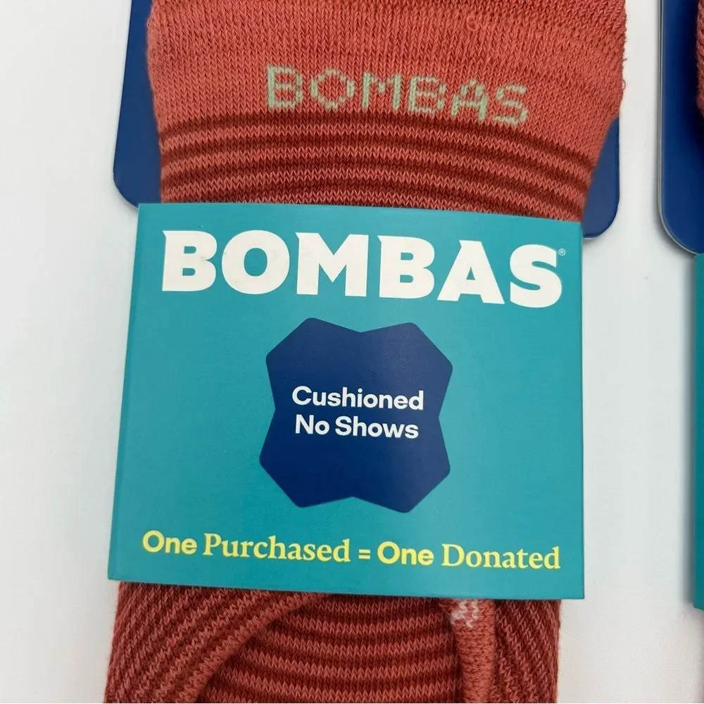 NWT Bombas Cushioned No Shows Unisex Large (Women’s 11-13)(Men’s 9.5-13) 2 Pairs